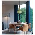 Lámpara colgante de vidrio de arte de lujo moderno minimalista nórdico para sala de estar